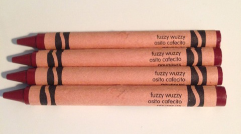 Fuzzy Wuzzy Crayons