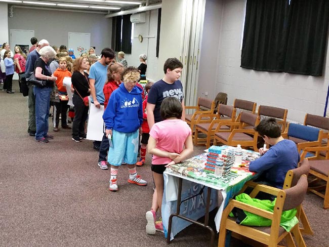 Jake Marcionette at a book signing