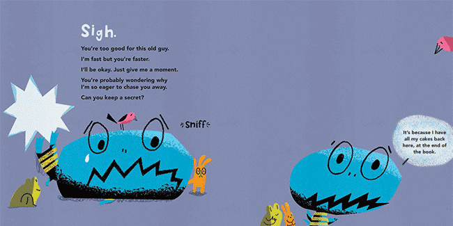 Spread from I Will Chomp You! by Jory John, illustrated by Bob Shea