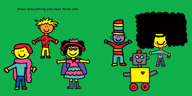 Spreads from Be Who You Are, by Todd Parr