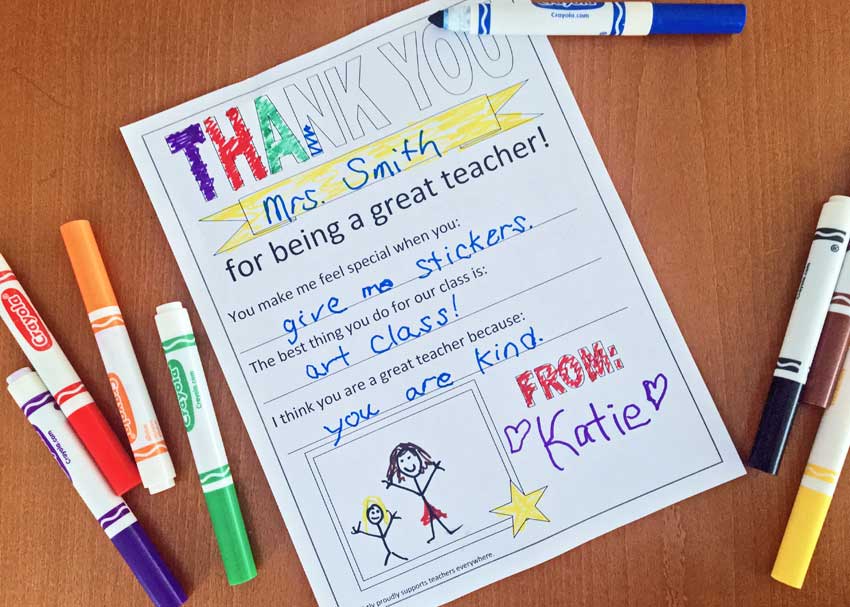 Fun and Easy Printable for Teacher Appreciation Week Brightly