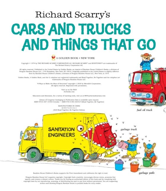 Richard Scarry's Cars and Trucks and Things That Go Read Together