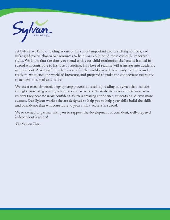 Kindergarten Reading Readiness Workbook by Sylvan Learning