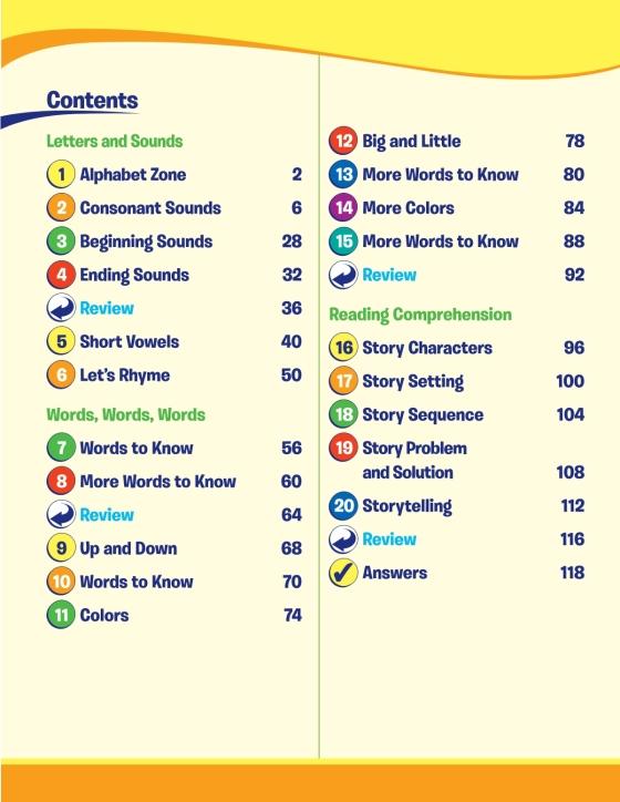 Kindergarten Reading Readiness Workbook by Sylvan Learning